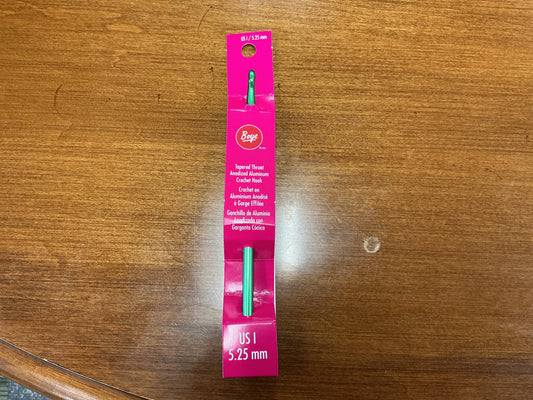 Boye Aluminum Crochet Hook US I/5.25mm