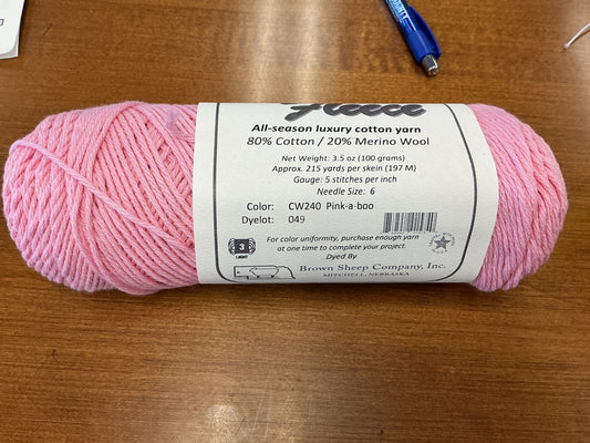 Cotton Fleece CW240 Pink-a-boo