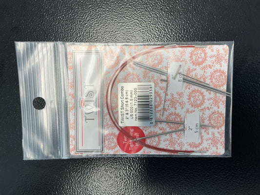 Twist Short Combo 2” & 3” needle, 5” & 6” cables, US 000