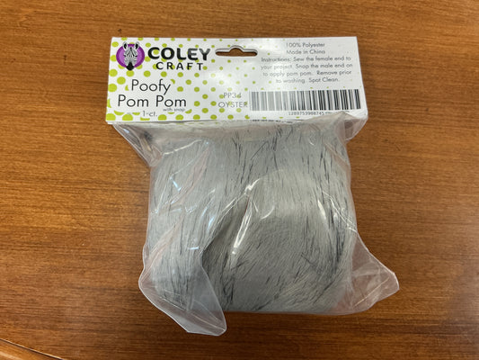 Coley Craft Poofy Pom Pom Oyster