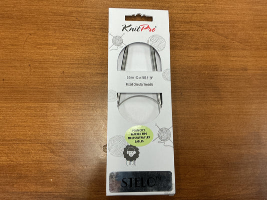 KnitPro 5.0mm, 60cm/US 8, 24” Stelo Fixed Circular Needle