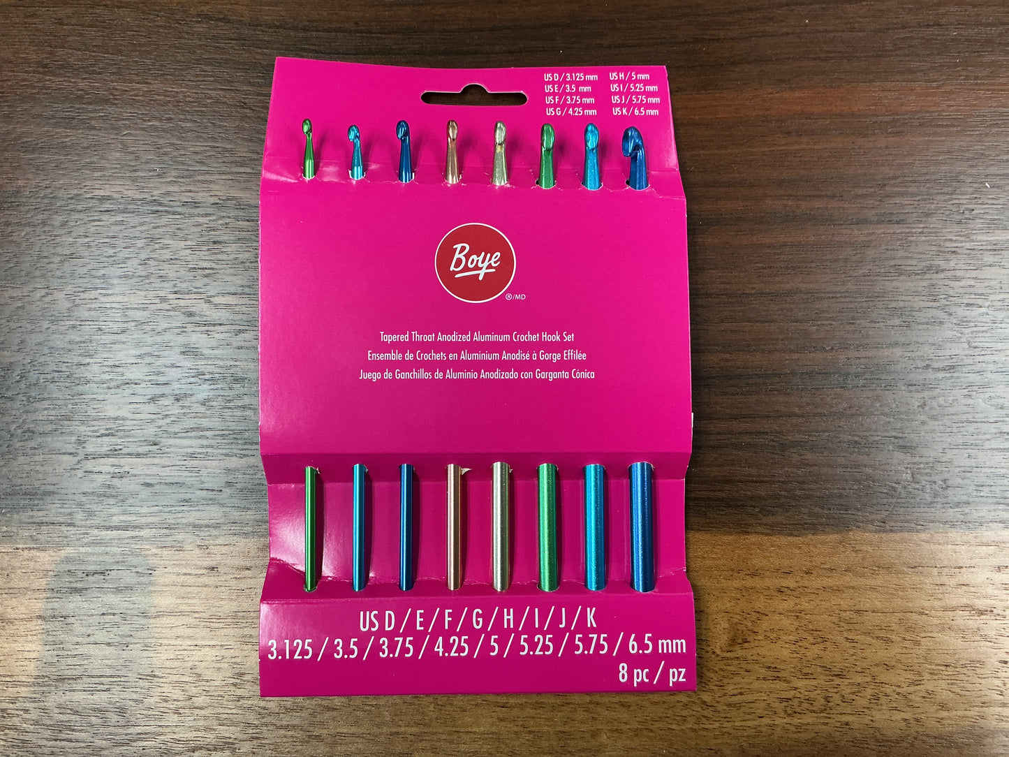 Boye Aluminum Crochet Hook Set
