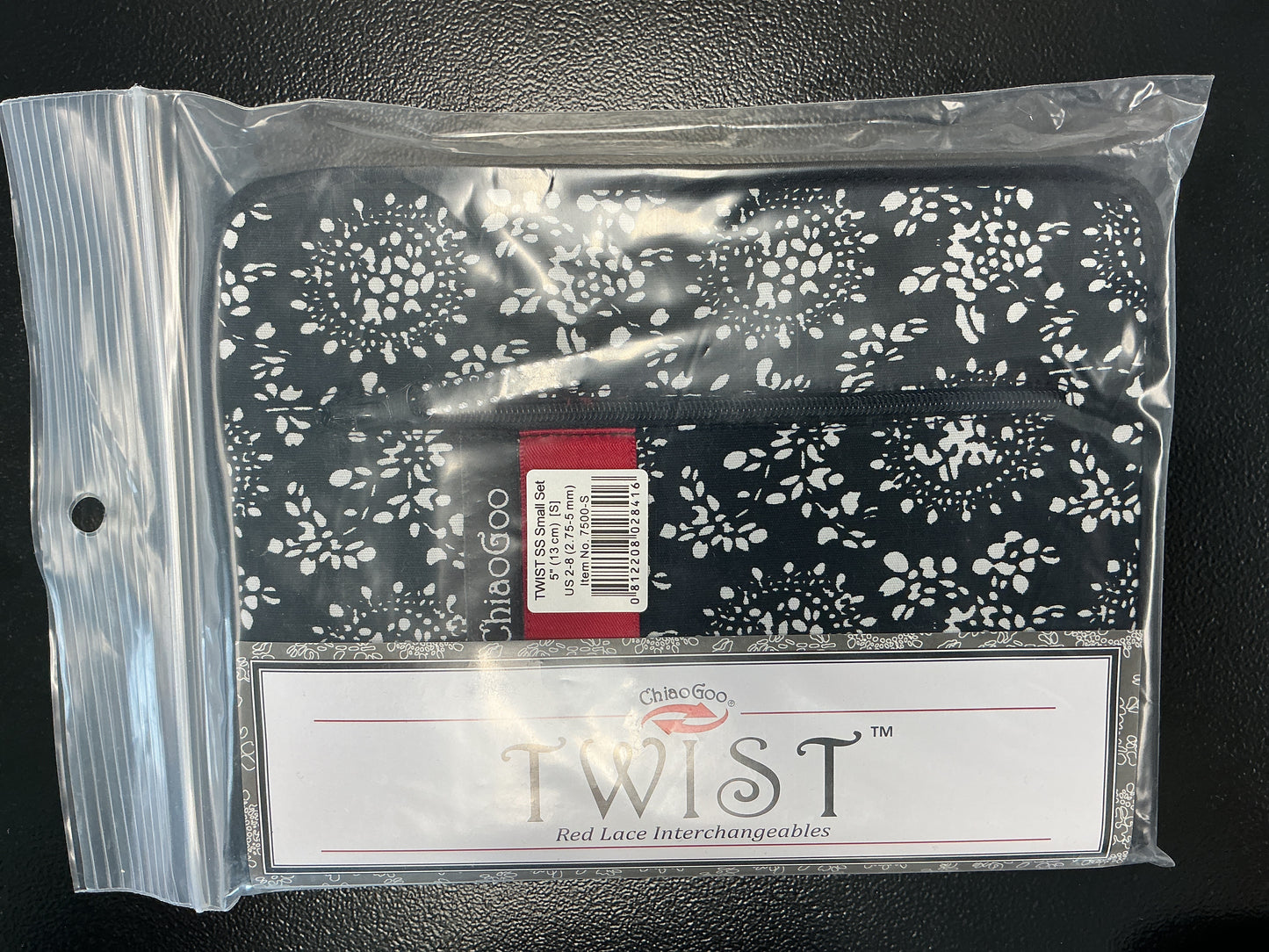 ChiaGoo Twist SS Small Set Interchangeable 5”, US 2-8