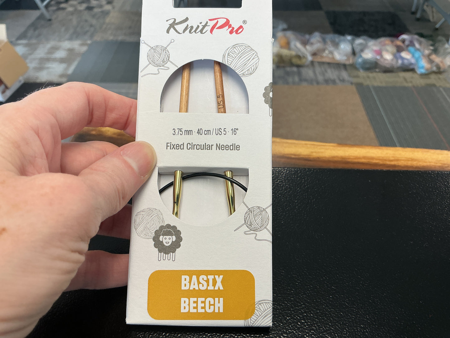 Basix Beech knit pro 3.75mm, 16”, US 5 circular needle