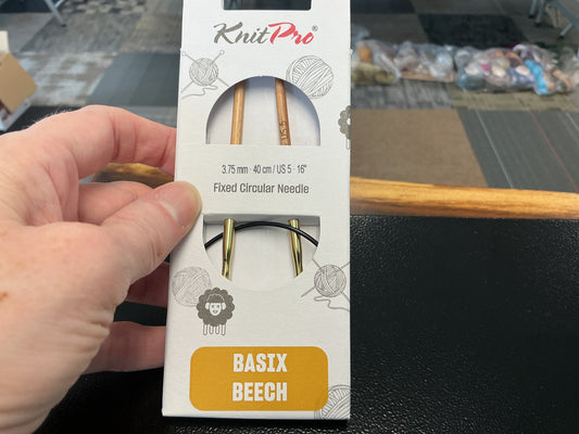 Basix Beech knit pro 3.75mm, 16”, US 5 circular needle