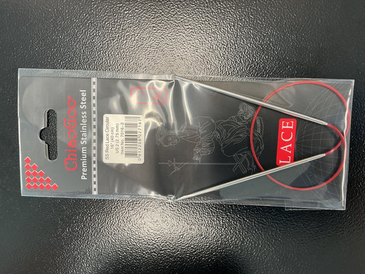 ChiaGoo red lace 16”, US 2 circular needle