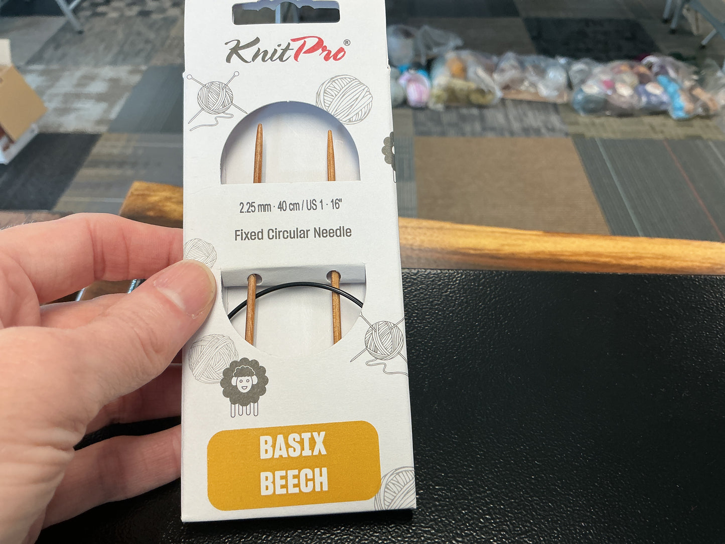 Basix Beech knit pro 2.25mm, 16”, US 1 circular needle